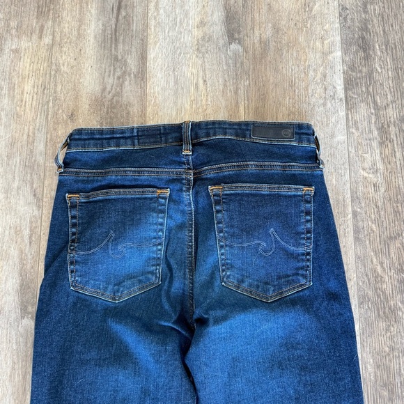 AG The PRIMA Mjd-Rise Cigarette Jeans - Dark Wash - Picture 3 of 10